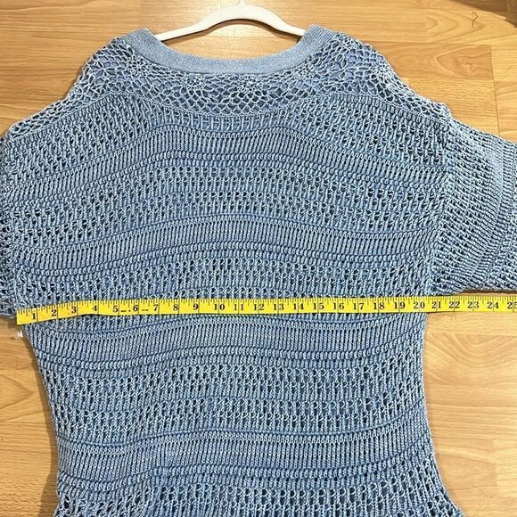 Free People Blue Crochet Mini Dress - Picture 14 of 16